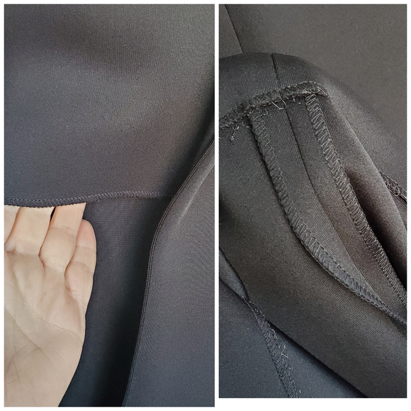 Calvin Klein Black Scuba Crepe Bodcon Beaded Dress - Picture 5 of 7